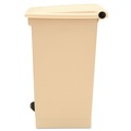 Waste Cans | Rubbermaid Commercial FG614400BEIG 12 gal. Plastic, Square, Indoor Utility Step-On Waste Container - Beige image number 1