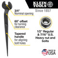 Wrenches | Klein Tools 3219 3/4 in. Nominal Opening Spud Wrench for Regular Nut image number 2