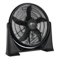 Floor Fans | Alera FAN203 120V 20 in. Plastic Super-Circulator 3-Speed Tilt Fan - Black image number 0