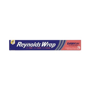 FOOD WRAPS | Reynolds Wrap PAC F28015 12 in. x 75 ft. Standard Aluminum Foil Roll - Silver