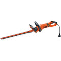 Hedge Trimmers | Black & Decker HH2455 120V 3.3 Amp Brushed 24 in. Corded Hedge Trimmer with Rotating Handle image number 3