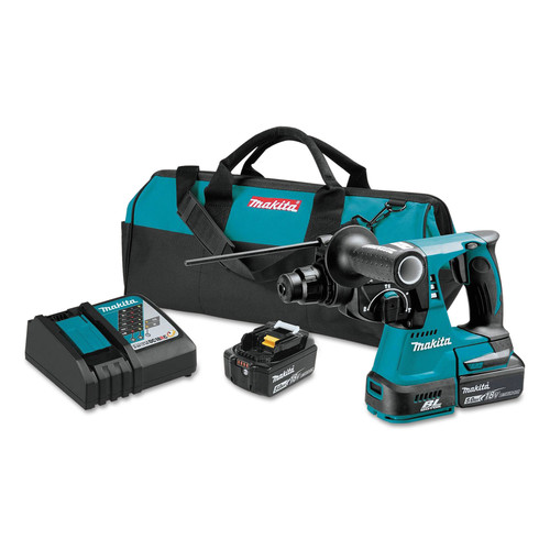 Makita XRH01T 18V LXT Lithium-Ion Brushless 1 in. Cordless Rotary Hammer Kit (5 Ah) image number 0