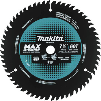 MITER SAWS | Makita E-11134 7-1/2 in. 60 Tooth Carbide-Tipped Max Efficiency Miter Saw Blade