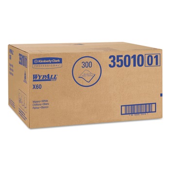 PRODUCTS | WypAll 35010 X60 22-1/2 in. x 39 in. Shower Towels - White (100/Box, 3 Boxes/Carton)