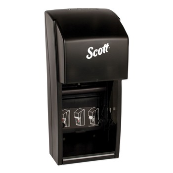 Scott 9021 Essential 6 in. x 6.6 in. x 13.6 in. Plastic Tissue Dispenser - Smoke (1/Carton)