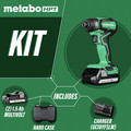 Impact Drivers | Metabo HPT WH18DDXM 18V Brushless Lithium-Ion Sub-Compact 1/4 in. Cordless Impact Driver (1.5 Ah) image number 1