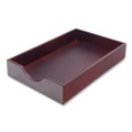 Carver CW07223 10.25 in. x 12.5 in. x 2.5 in. 1 Section Legal Size Hardwood Stackable Desk Tray - Mahogany image number 1