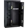 Homak HS30136028 8 Gun Double Door Steel Security Cabinet (Black) image number 1