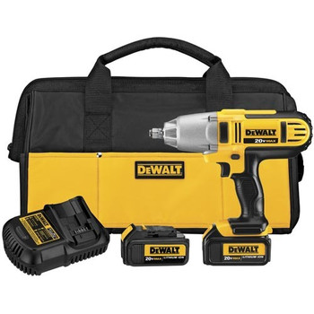 Dewalt DCF889HM2 20V MAX XR Brushed Lithium-Ion 1/2 in. Cordless High-Torque Impact Wrench with Hog Ring Anvil Kit with (2) 4 Ah Batteries