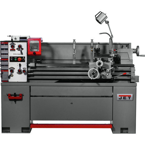 Wood Lathes | JET 311446 EVS-1440 230/460V 3 HP 3-Phase 14 x 40 in. Variable Speed Lathe with ACU-RITE 203 DRO and Collet Closer image number 0