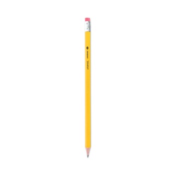 Universal UNV55402 HB (#2), Pre-Sharpened Woodcase Pencil - Black Lead, Yellow Barrel (72/Pack)