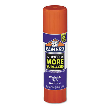 Elmer's 2027017 Extra-Strength 0.21 oz. Clear Dry School Glue Sticks - Purple (60-Piece/Pack)