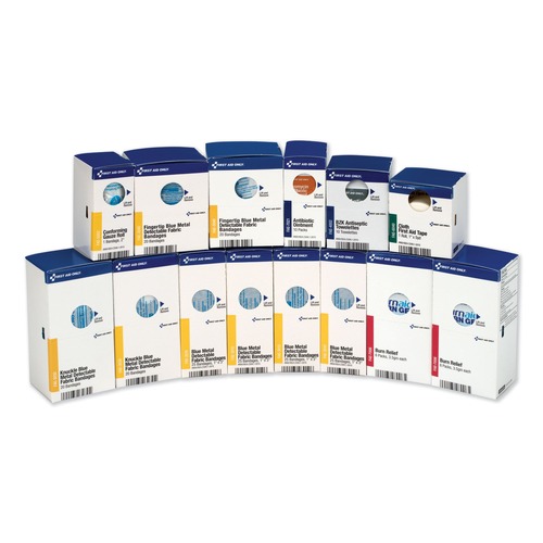 First Aid | First Aid Only FAE-8010 SmartCompliance Restaurant First Aid Cabinet Refills (214/Kit) image number 0