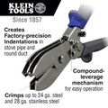 Crimpers | Klein Tools 86520 5-Blade Duct Crimper image number 1
