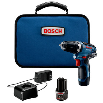 Bosch GSR12V-300B22 12V Max EC Brushless Lithium-Ion 3/8 in. Cordless Drill Driver Kit (2 Ah)