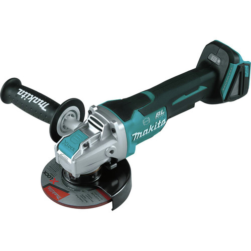 Makita XAG26Z 18V LXT Brushless Lithium-Ion 4-1/2 in. / 5 in. Cordless Paddle Switch X-LOCK Angle Grinder with AFT (Tool Only) image number 0