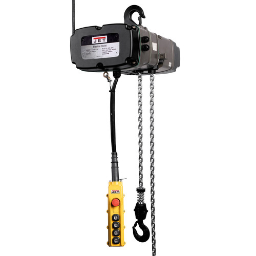 JET 140116 230V 16.8 Amp TS Series 2 Speed 3 Ton 10 ft. Lift 3-Phase Electric Chain Hoist image number 0