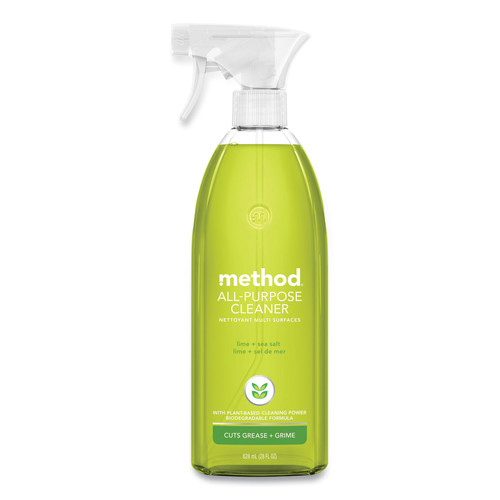 Method 01239 All Surface Cleaner, Lime And Sea Salt, 28 Oz Spray Bottle, 8/carton image number 0