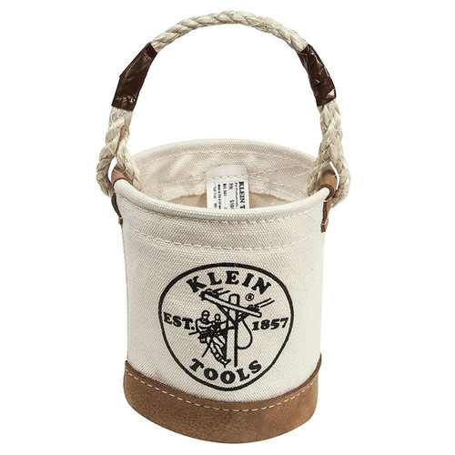 Cases and Bags | Klein Tools 5104MINI Leather-Bottom Mini Tool Bucket image number 0