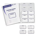 C-Line 97030 3-5/8 in. x 1-7/8 in. Visitor Badges with Registry Log - White (150/Box) image number 1