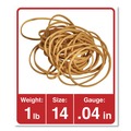 New Arrivals | Universal UNV00114 0.04 in. Gauge Rubber Bands - Size 14, Beige (2200/Pack) image number 2