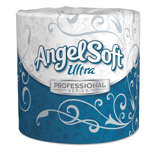Cleaning and Janitorial Accessories | Georgia Pacific Professional 16560 Angel Soft PS Ultra 2-Ply Premium Bathroom Tissue - White (60 Rolls/Carton, 400 Sheets/Roll) image number 0