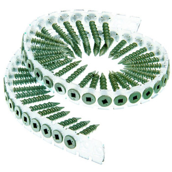 FASTENERS | SENCO 08T125W 8-Gauge 1-1/4 in. Collated Cement Board Screws (1,000-Pack)