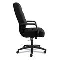 HON H2091.H.CU10.T Pillow-Soft 2090 Series 17 in. - 21 in. Seat Height, Executive High-Back Swivel/Tilt Chair - Black image number 1