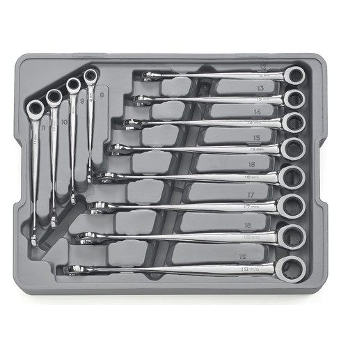GearWrench 85888 12-Piece XL X-Beam Metric Combination Ratcheting Wrench Set image number 0