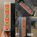 Levels | Klein Tools 935R 9 in. Aluminum Magnetic Torpedo Level with 3 Vials image number 10