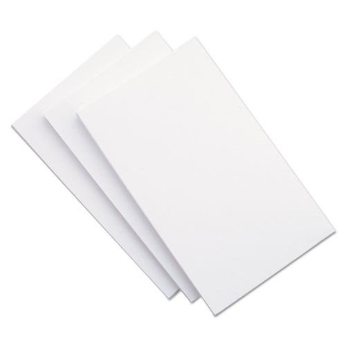 Universal UNV47245 Unruled 5 in. x 8 in. Index Cards - White (500-Piece/Pack) image number 0