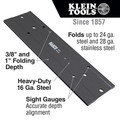 Klein Tools 86530 12 in. x 3 in. Metal Folding Tool for Duct Bending image number 3