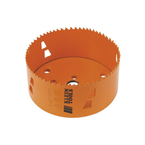 Hole Saws | Klein Tools 31972 4-1/2 in. Bi-Metal Hole Saw image number 0
