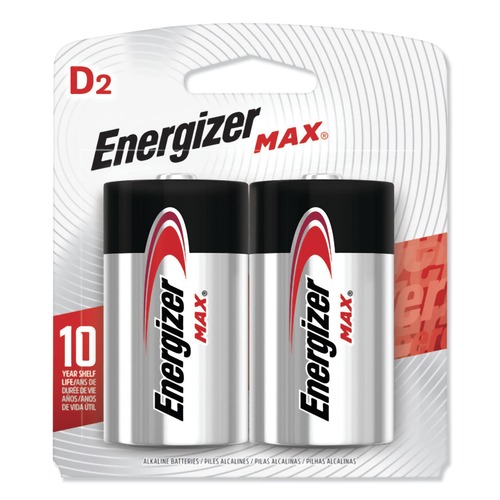 Friends and Family Sale - Save up to $60 off | Energizer E95BP-2 Max Alkaline D Batteries, 1.5 V, 2/pack image number 0