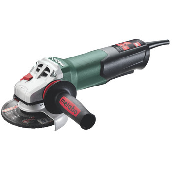 Metabo 603629420 WP 13-125 Quick 12 Amp 11,000 RPM 4.5 in. / 5 in. Corded Angle Grinder with Non-Locking Paddle