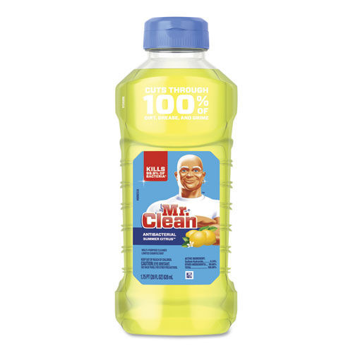 Cleaning and Janitorial Accessories | Mr. Clean 77130EA 28 oz. Bottle Multi-Surface Antibacterial Cleaner - Summer Citrus image number 0