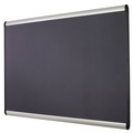 Quartet MB547A Prestige Plus Aluminum Frame 72 in. x 48 in. Magnetic Fabric Bulletin Board - Gray/Silver image number 1