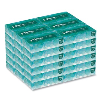 Kleenex 21400 2-Ply Flat Box 8.3 in. x 7.8 in. Facial Tissues - White (36 Boxes/Carton, 100 Sheets/Box)