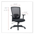 New Arrivals | Alera ALENV41M14 Envy Series Mesh High-Back 250 lbs. Capacity Multifunction Chair - Black image number 6