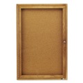 New Arrivals | Quartet 363 Enclosed Bulletin Board, Natural Cork/fiberboard, 24 X 36, Oak Frame image number 0