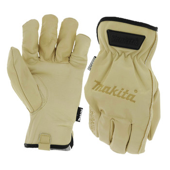 Makita T-04204 Genuine Cow Leather Driver Gloves - Extra-Large