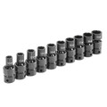 Grey Pneumatic 1210UM 10-Piece 3/8 in. Drive 6-Point Metric Standard Universal Joint Socket Set image number 0