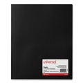 Universal UNV20540 2-Pocket 11 in. x 8-1/2 in. Plastic Folders - Black (10-Piece/Pack) image number 3