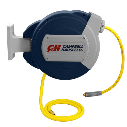 Air Hoses and Reels | Campbell Hausfeld PA050010EC 3/8 in. x 50 ft. Hybrid Retractable Air Hose Reel image number 0