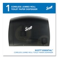 Paper Towels and Napkins | Scott 9602 14.25 in. x 6 in. x 9.7 in. Essential Coreless Jumbo Roll Tissue Dispenser - Black image number 1