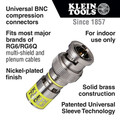 Klein Tools VDV813-613 35-Piece Universal Sleeve Technology F-Connector Set image number 1