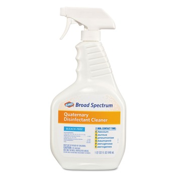 Clorox 30649 32 oz. Spray Bottle Broad Spectrum Quaternary Disinfectant Cleaner