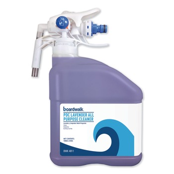 CLEANING SUPPLIES | Boardwalk BWK 4811EA 3 Liter PDC All-Purpose Cleaner- Lavender