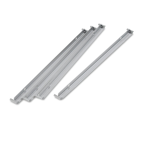 Alera ALELF3036 Two Row Aluminum Hangrails for 30 in. or 36 in. File Cabinets (4-Piece/Pack) image number 0