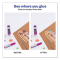 Avery 00226 1.27 oz. Applies Purple Dries Clear Permanent Glue Stick - Purple image number 5